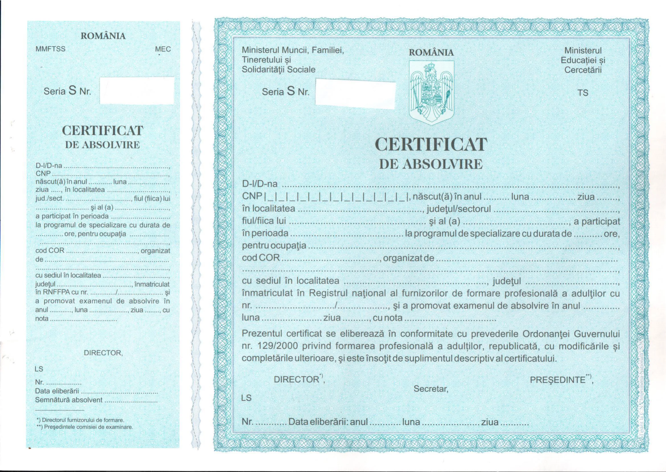 Certificat de Absolvire ANC
