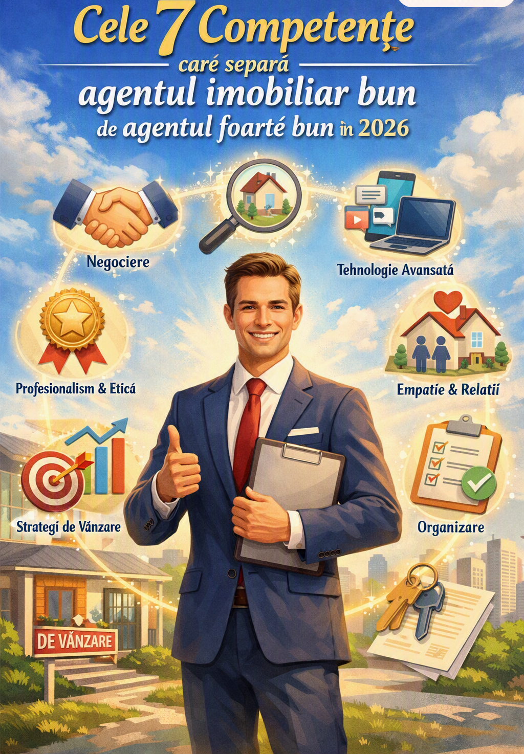 🏆 Cele 7 competențe care separă agentul imobiliar bun de agentul foarte bun în 2026