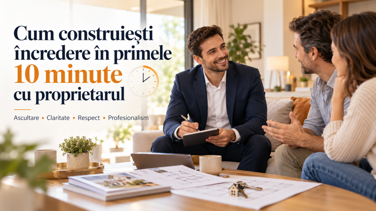 🤝 Cum construiești încredere în primele 10 minute cu proprietarul